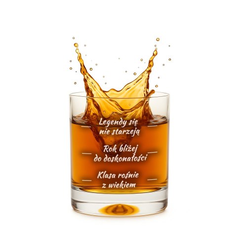 Urodzinowa szklanka do whisky - prezent na 30 urodziny - dla męża, brata