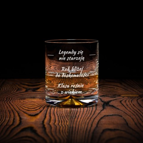 Urodzinowa szklanka do whisky - prezent na 50 urodziny - dla męża, ojca