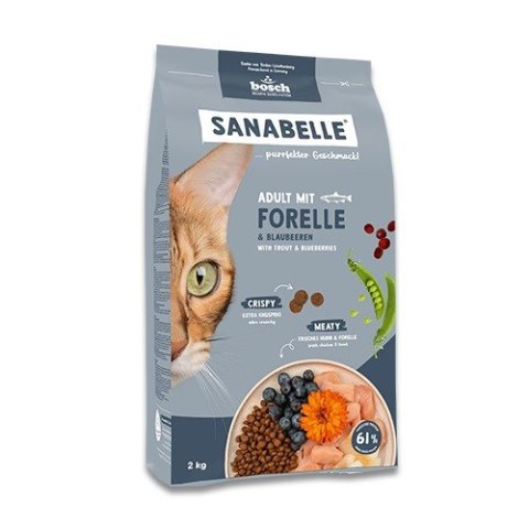 BOSCH Sanabelle Adult pstrąg sucha karma dla kotów 8kg