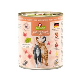 GranataPet DeliCatessen cielęcina i królik karma mokra dla kota 800g