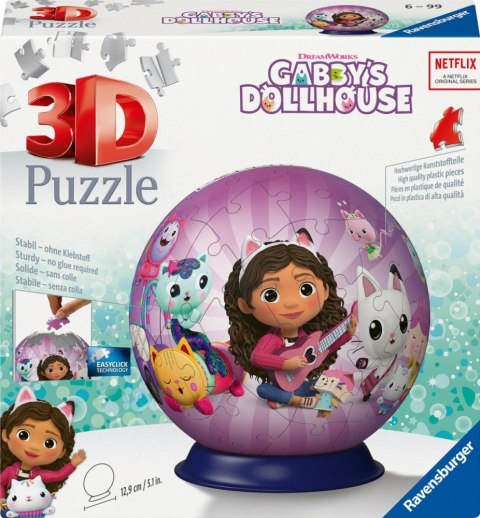 Puzzle 3D Kula 72 elementy Koci Domek Gabi Ravensburger Polska