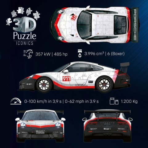 Puzzle 3D Samochód Porsche 911 GT3 Cup Ravensburger Polska