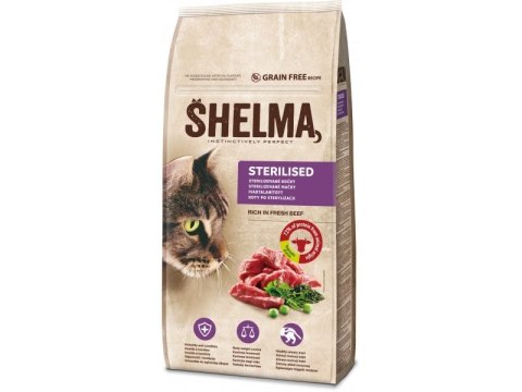SHELMA karma sucha dla kotów sterylizowanych. Z wołowiną 8kg