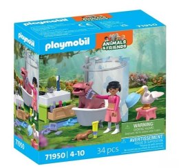 Zestaw z figurkami Animals & Friends 71950 Zwierzęta w kąpieli Playmobil