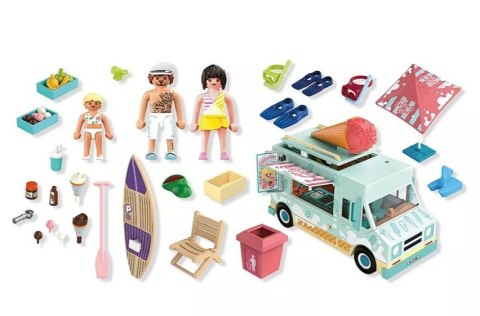 Zestaw z figurkami My Life 71904 Furgonetka z lodami i sklepikiem surfingowym Playmobil