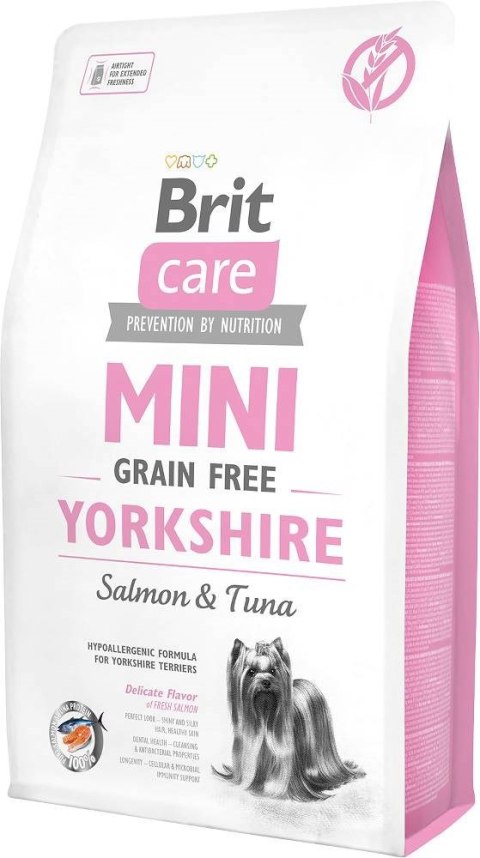 Brit Care Adult Mini GF Salmon & Tuna - Yorkshire - sucha karma dla psa - 7 kg (WYPRZEDAŻ)