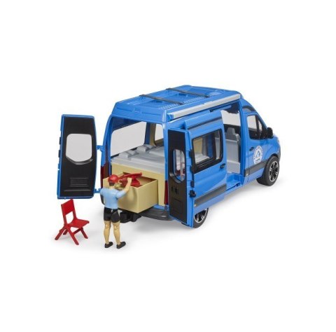 Pojazd MB Sprinter Camper z figurką i akcesoriami BRUDER