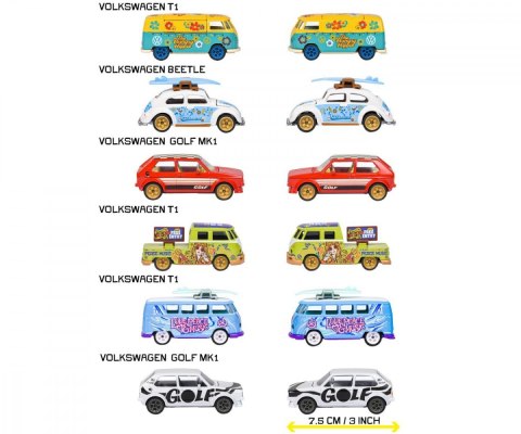 Pojazd Volkswagen Deluxe 6 rodzajów Majorette