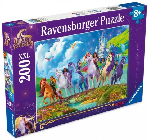 Puzzle XXL 200 elementów Unicorn Academy Akademia Jednorożców Ravensburger Polska