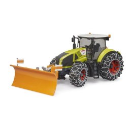 Traktor Claas Axion 950 z pługiem do śniegu BRUDER