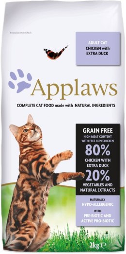 APPLAWS CAT Kurczak i Kaczka - Chicken Duck 7,5kg (WYPRZEDAŻ)