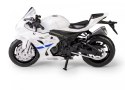 Motocykl 1:18 SUZUKIX STI 20 GSX-R1000 biały Daffi