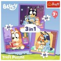 Puzzle 3w10 Poznaj Bluey Trefl