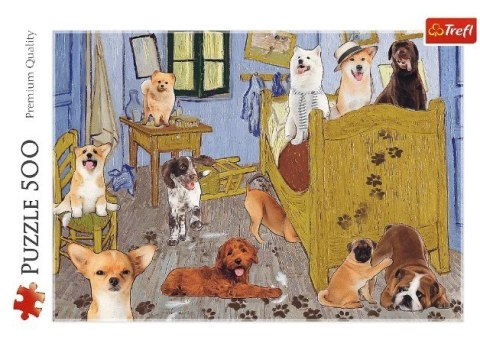 Puzzle 500 elementów Pokój van Gogha Psia rewolucja Trefl