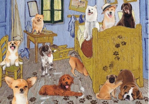 Puzzle 500 elementów Pokój van Gogha Psia rewolucja Trefl