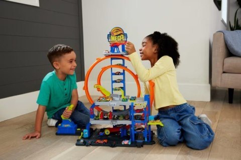 Zestaw City Mega Garaż Gigapętla Tor wyścigowy Hot Wheels
