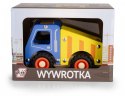 Drewniane auto z oponami Wywrotka Daffi