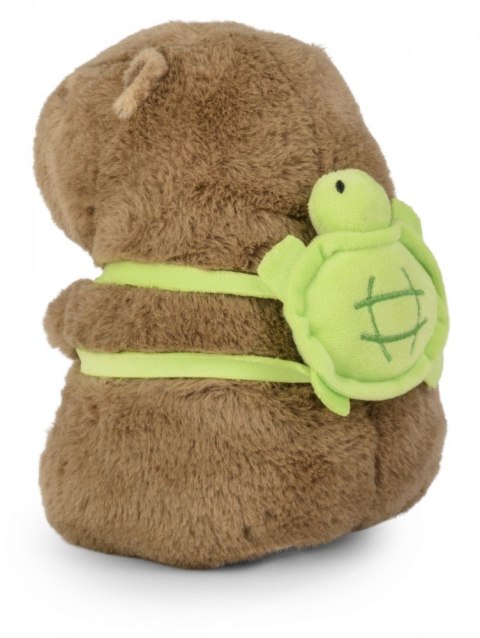Maskotka Kapibara z plecakiem żółwiem 21 cm Daffi