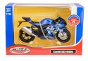 Motocykl MSZ 1:18 Suzuki GSX-R1000 niebieski Daffi
