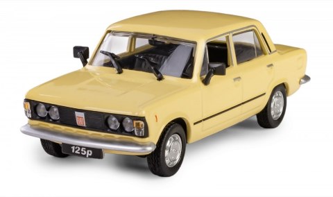 Pojazd PRL Fiat 125p żółty Daffi
