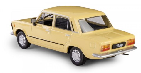 Pojazd PRL Fiat 125p żółty Daffi