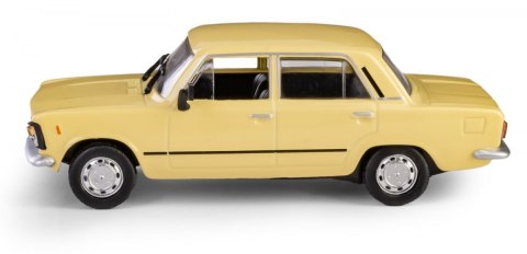 Pojazd PRL Fiat 125p żółty Daffi