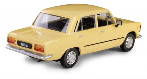 Pojazd PRL Fiat 125p żółty Daffi