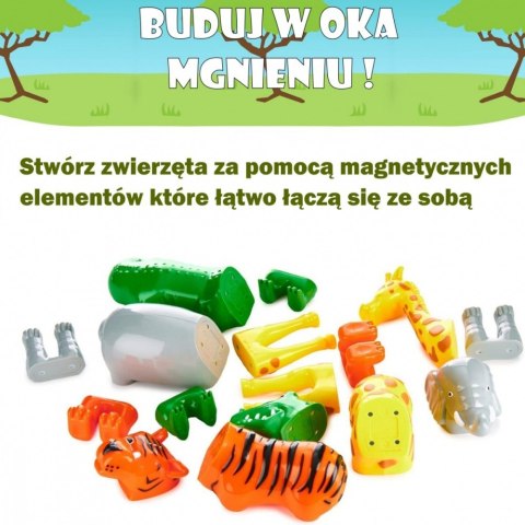 Zestaw Malik Malblo Magnetic Zwierzęta z dżungli MALIK