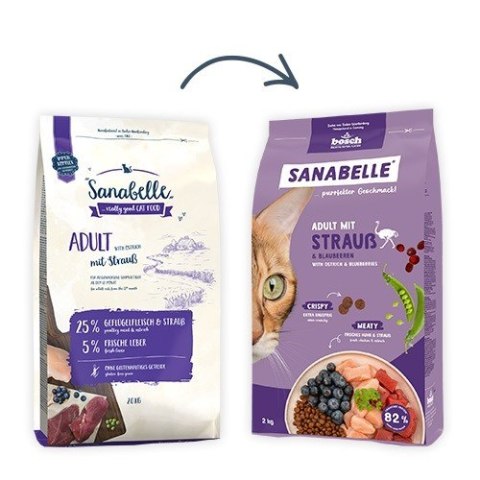 BOSCH Sanabelle Adult Struś sucha karma dla kota 8kg