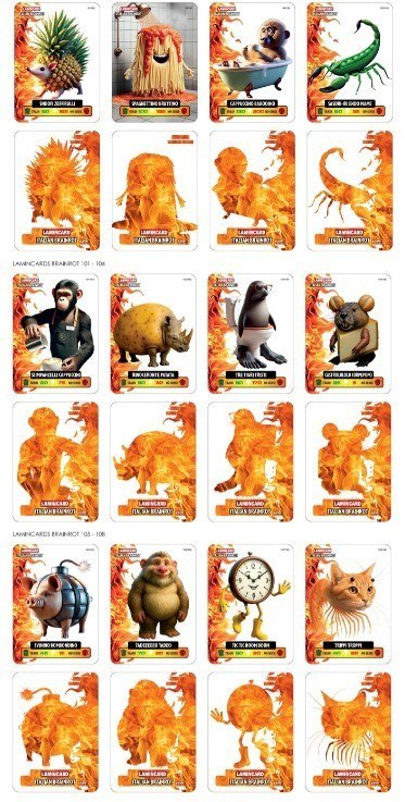 Brainrot Karty saszetka display 24 sztuk Pulio