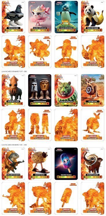 Brainrot Karty saszetka display 24 sztuk Pulio
