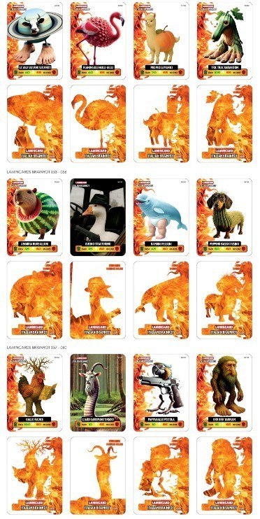 Brainrot Karty saszetka display 24 sztuk Pulio