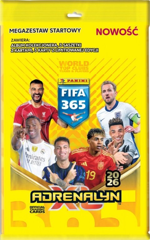 Karty FIFA 2026 Megazestaw startowy Panini Kolekcja