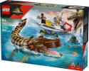 Klocki Jurassic World 76974 Misja na łodzi i model mozazaura LEGO