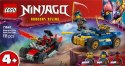 Klocki Ninjago 71840 Pojedynek wyścigowy Rogue kontra Drix LEGO
