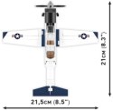 Klocki Samolot Beechcraft T-6 197 elementów Cobi Klocki