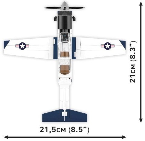 Klocki Samolot Beechcraft T-6 197 elementów Cobi Klocki