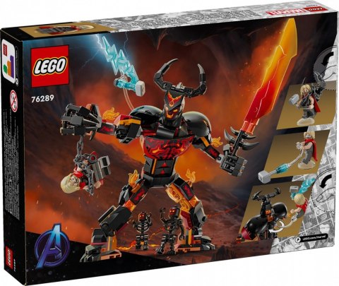 Klocki Super Heroes 76289 Thor kontra figurka konstrukcyjna Surtura LEGO