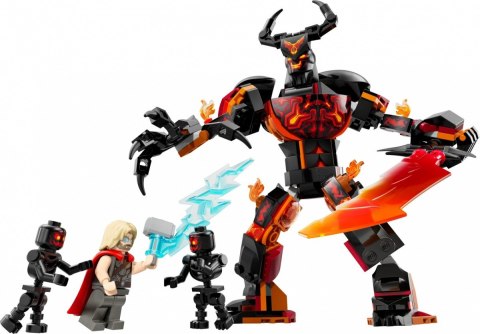 Klocki Super Heroes 76289 Thor kontra figurka konstrukcyjna Surtura LEGO