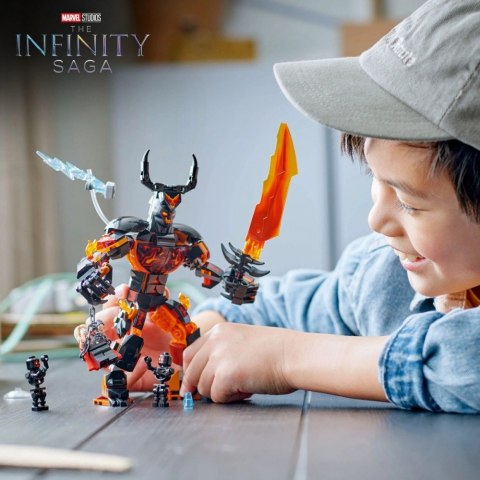 Klocki Super Heroes 76289 Thor kontra figurka konstrukcyjna Surtura LEGO