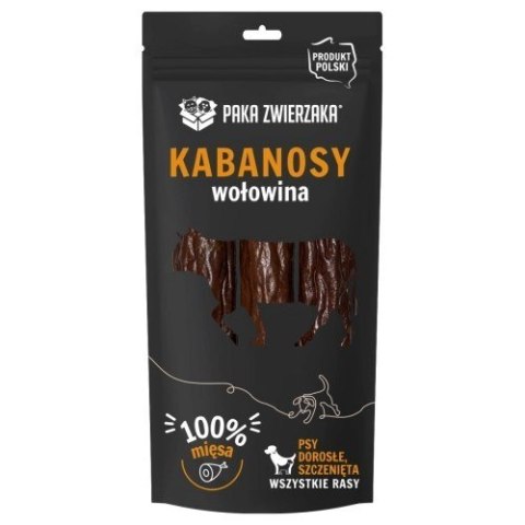 Paka Zwierzaka przysmak kabanosy wołowina 3szt 80g