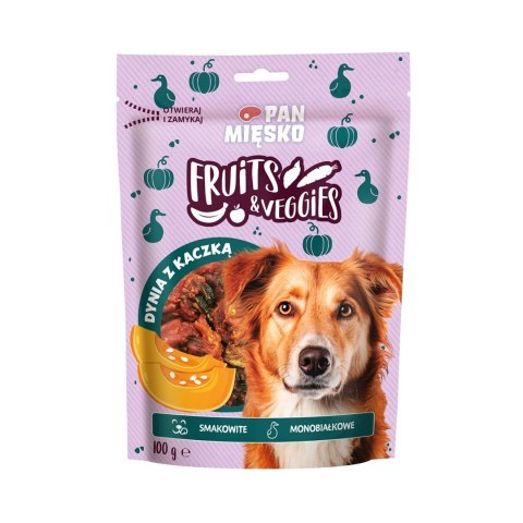 Pan Mięsko Fruits & Veggies Dynia z kaczką przysmak dla psa 100g