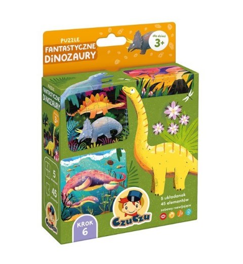 Puzzle - Fantastyczne dinozaury CzuCzu