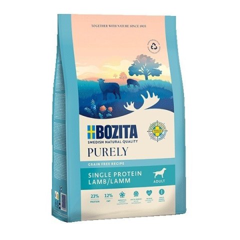 BOZITA Purely jagnięcina bezzbożowa i hipoalergiczna karma dla psa 11 kg