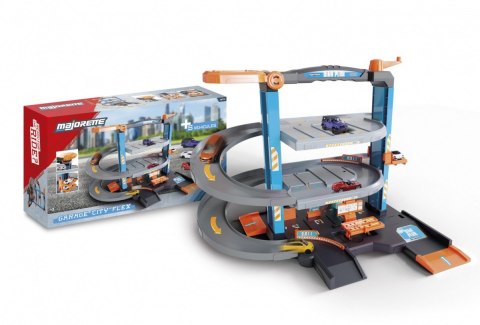 Garaż City Flex z 5 pojazdami Majorette