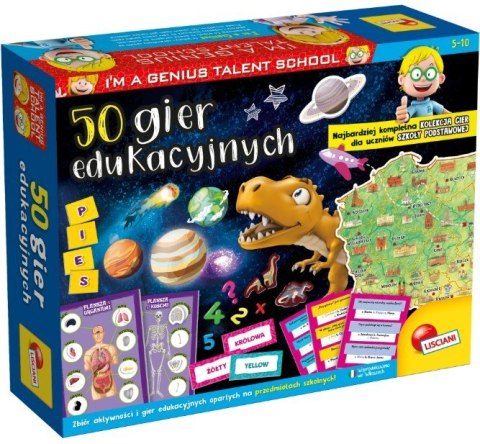 Gra IM A Genius 50 Gier edukacyjnych Lisciani
