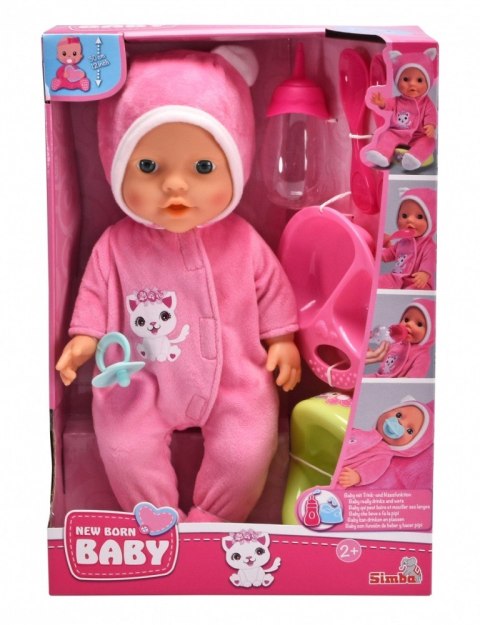 Lalka New Born Baby Kocia piżamka 30 cm Simba