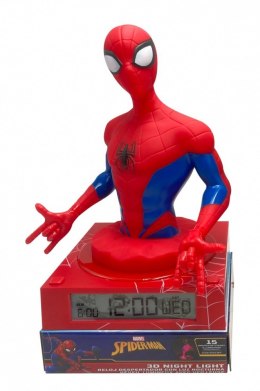 Lampka 3D z budzikiem Spider Man Kids Euroswan