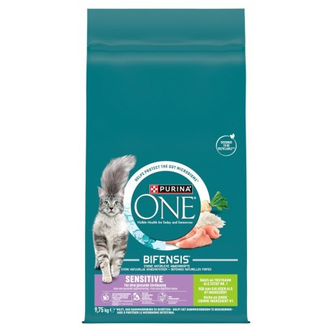 PURINA ONE SENSITIVE Cat Turkey & Rice 9,75kg