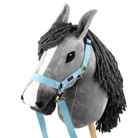 Zestaw Skippi - Hobby Horse Szary i dodatkowy Kantar - błękitny